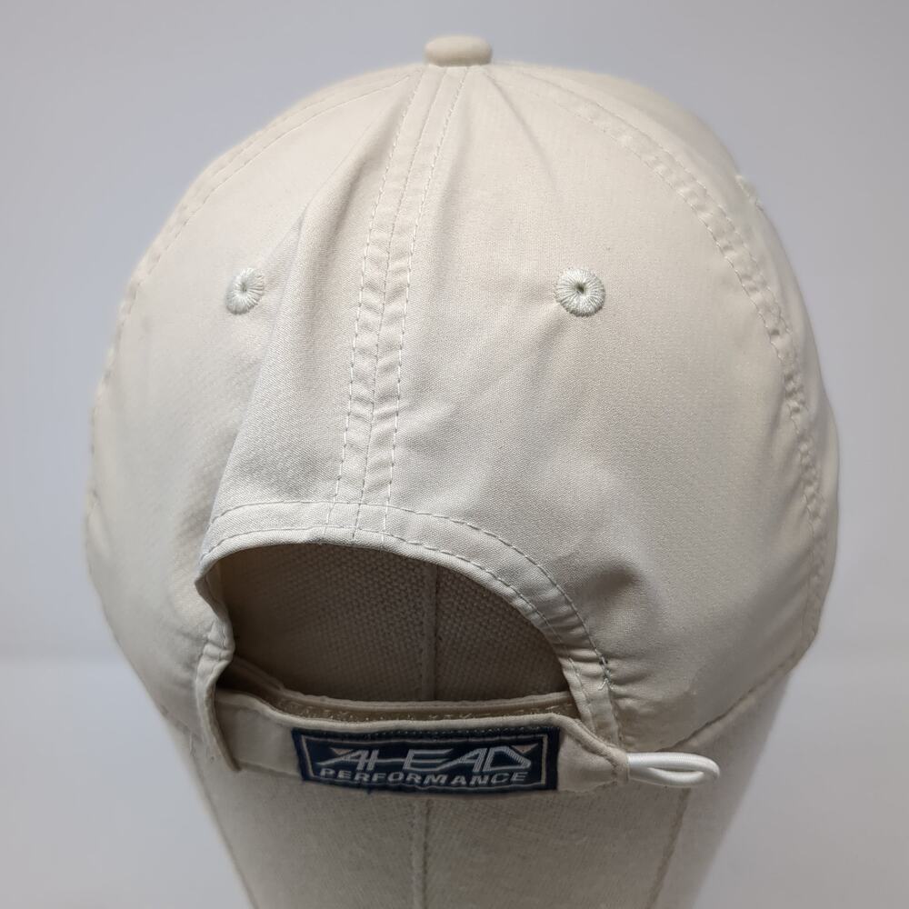 Ahead Performance Strapback Baseball Cap Beige On… - image 7